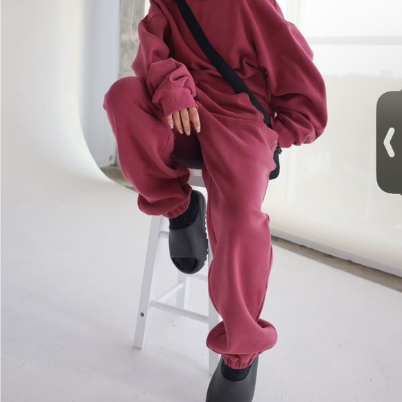 NIB Comfrt Limited Edition Minimalist Hoodie in Berry Sz medium. Sold out online - Picture 4 of 5